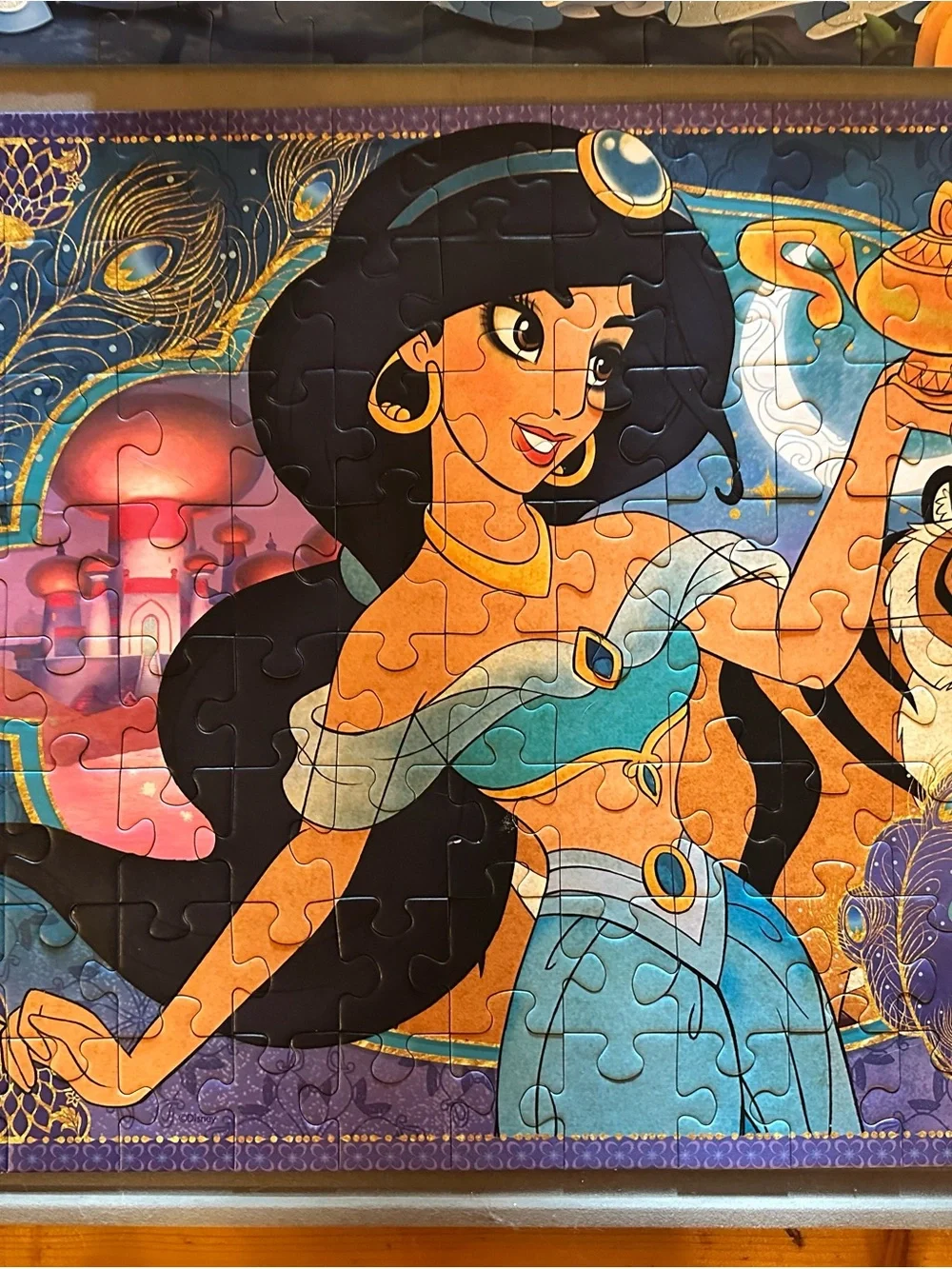 Ravensburger Disney Princess Puzzles Cinderella (blue) & Jasmine (red) Duo